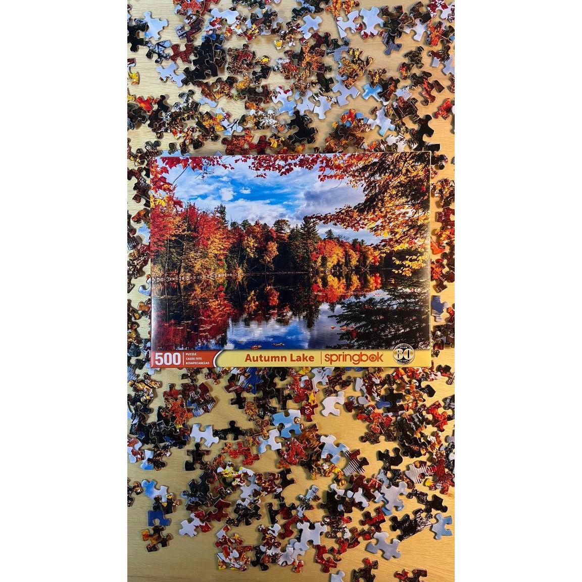 Autumn Lake 500 Piece Jigsaw Puzzle Springbok