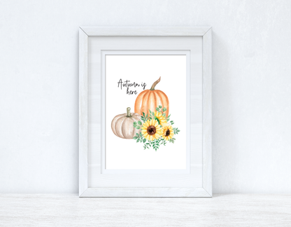 Autumn Is Here Autumn Seasonal Wall Home Decor Print by WinsterCreations™ Official Store