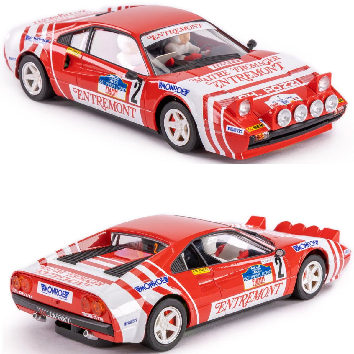 Avant Slot Ferrari 308 GTB Entremont Targa Florio 1981 1/32 Slot Car 51410