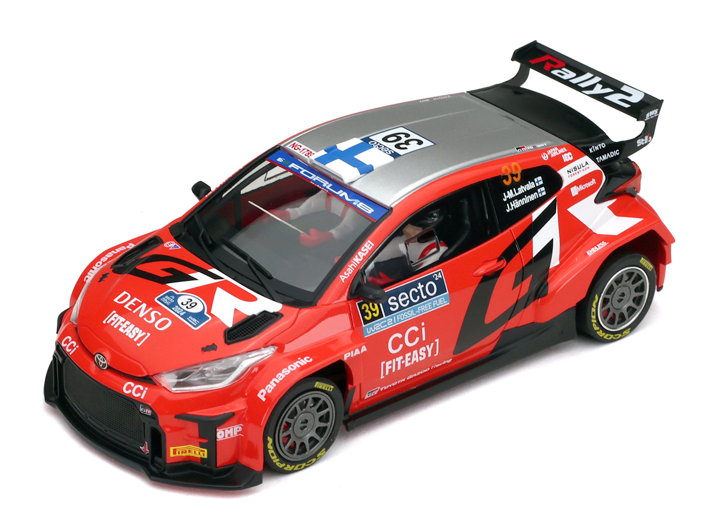 Avant Slot 52606 Toyota Yaris WRC2 Latvala #39 2024 Rally Finland 1/32 Slot Car