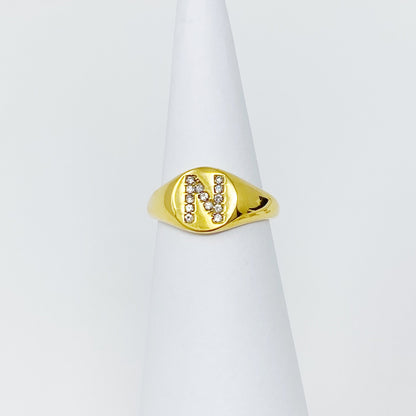 Shine Me Initial Ring by Ellisonyoung.com