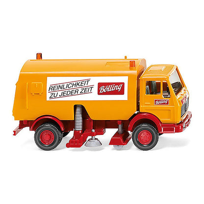 Wiking 064205 1/87 Scale Bolling - 1973 Mercedes-Benz Street Sweeper High Quality