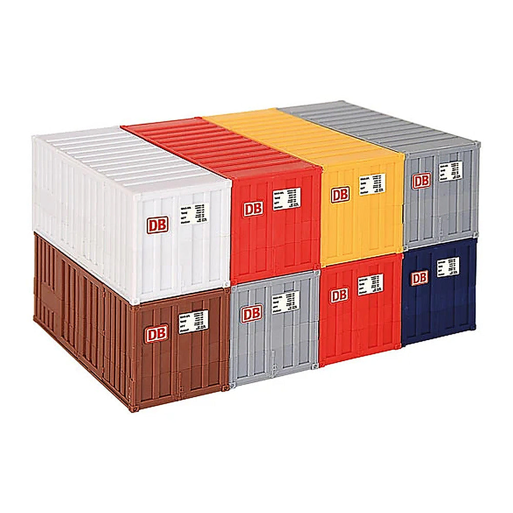 Kibri 10924 1/87 Scale 20 ft Container 8-Piece Set