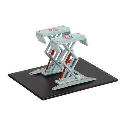 Greenlight 16160-B 1/64 Scale Gulf Oil - Automotive Double Scissor Lift Auto