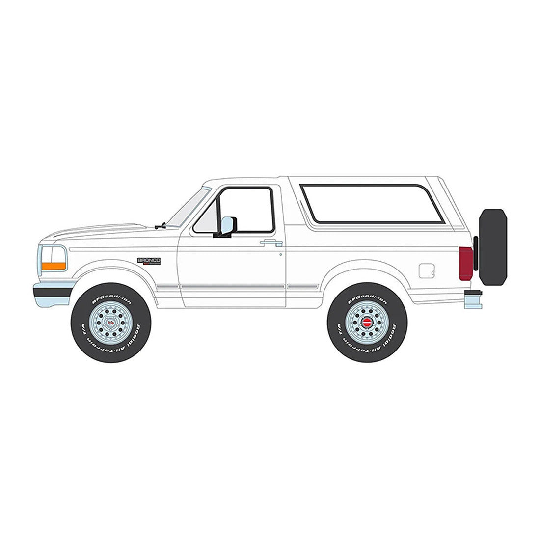 Greenlight 19086 1/18 Scale 1993 Ford Bronco Xlt