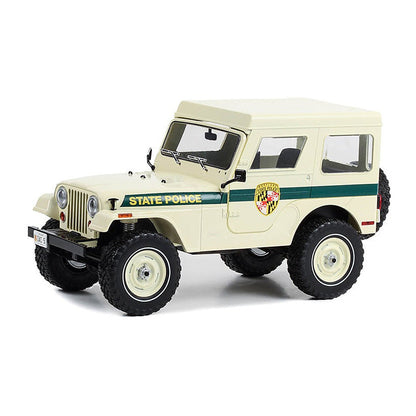 Greenlight 19124 1/18 Scale Maryland State Police - 1983 Jeep Cj-5 Hardtop