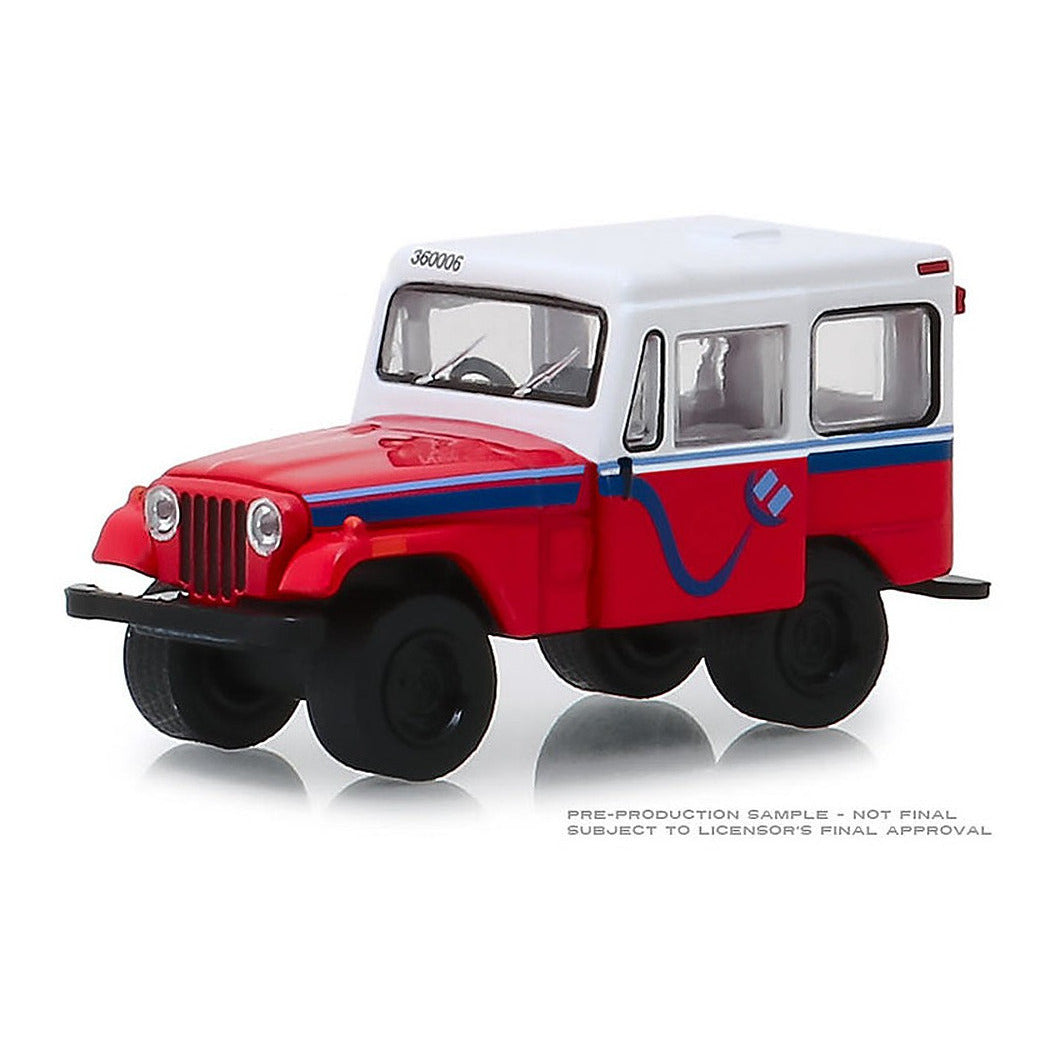 Greenlight 30083 1/64 Scale Canada Post - 1975 Jeep DJ-5E Electruck Electric