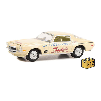 Greenlight 30397-CASE 1/64 Scale 1971 Chevrolet Camaro - 1971 Schaefer 500 At