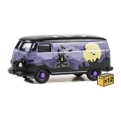 Greenlight 30481-CASE 1/64 Scale Halloween 2024 - Volkswagen Type 2 Panel Van