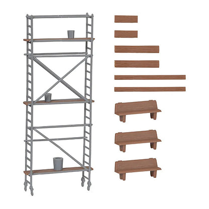 Kibri 38145 1/87 Scale Scaffolding Plastic Model Kit Difficulty Rating: Beginner