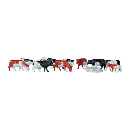 Kibri 38152 1/87 Scale Cows - Set Of 12 Pieces Made