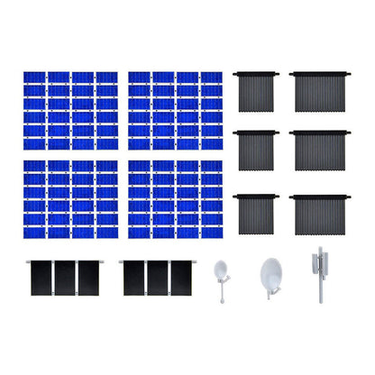 Kibri 38602 1/87 Scale Roof-Top Solar Panel And Satalite Dish Detail Set