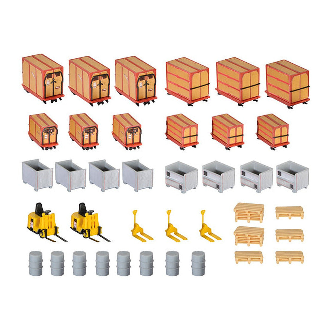 Kibri 38647 1/87 Scale Crate And Freight Warehouse Details