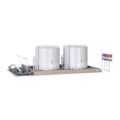 Kibri 39832 1/87 Scale Miro Fuel Refinery Storage Tanks Plastic Model Kit
