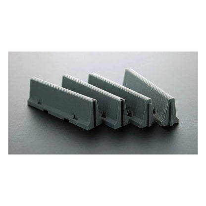 3D To Scale 43-100-GY 1/43 – Jersey Barriers for Diorama Scenery