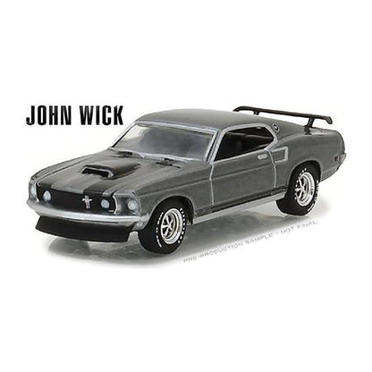 Greenlight 44780-E 1/64 1969 Ford Mustang Boss 429, John Wick
