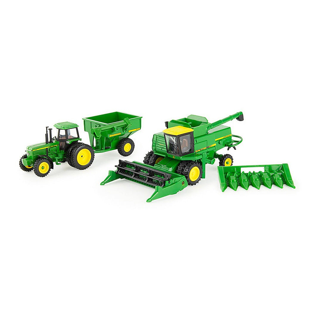 Ertl 45821 1/64 Scale John Deere Vintage 7720 Combine Harvest Playset Playset