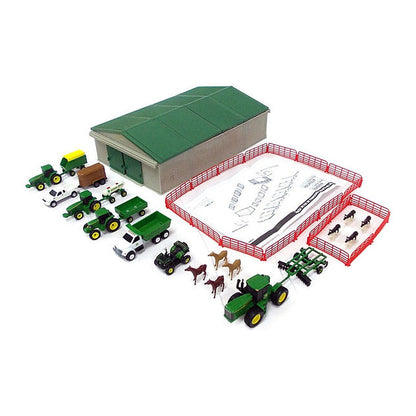 Ertl 46276 1/64 Scale John Deere 70-Piece Farm Playset