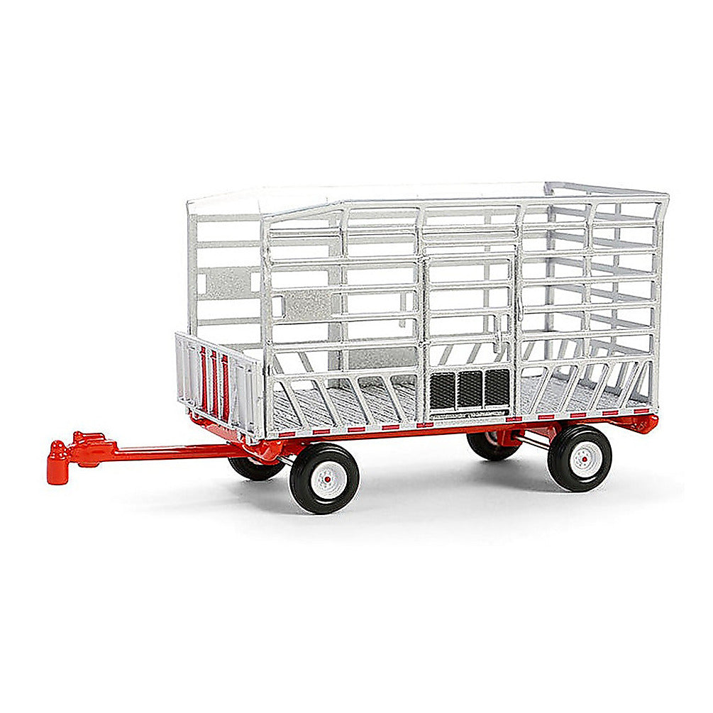 Greenlight 48090-F 1/64 Scale Bail Throw Wagon