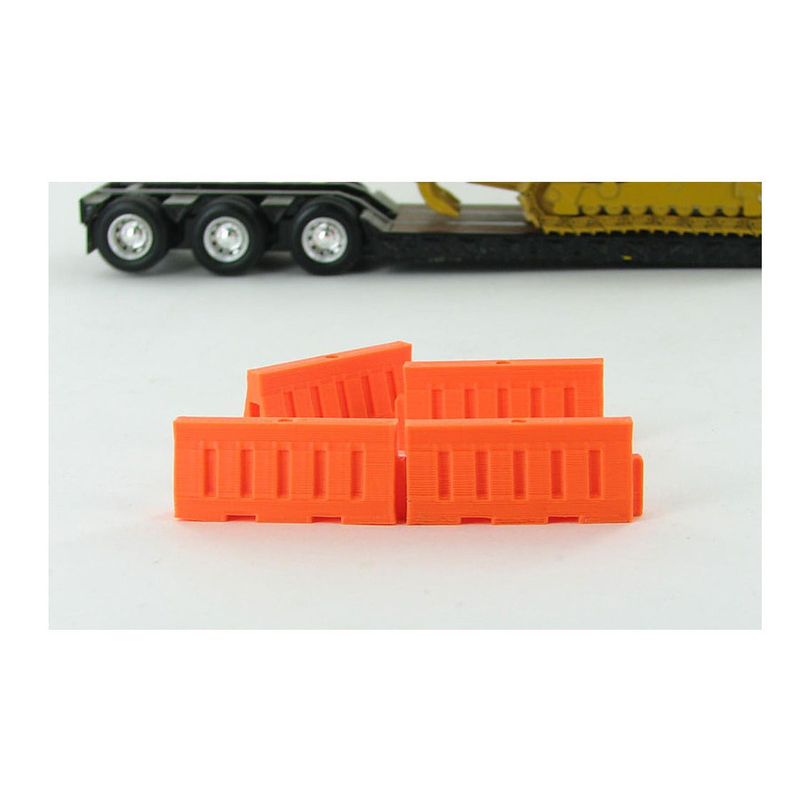 3D To Scale 50-102-OR 1/50 – Water-Filled Safety Barriers Orange