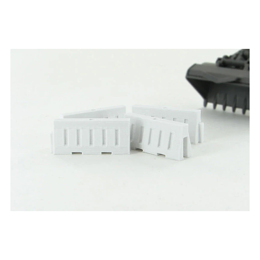 3D To Scale 50-102-WT 1/50 – Water-Filled Safety Barriers White