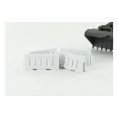 3D To Scale 50-102-WT 1/50 – Water-Filled Safety Barriers White