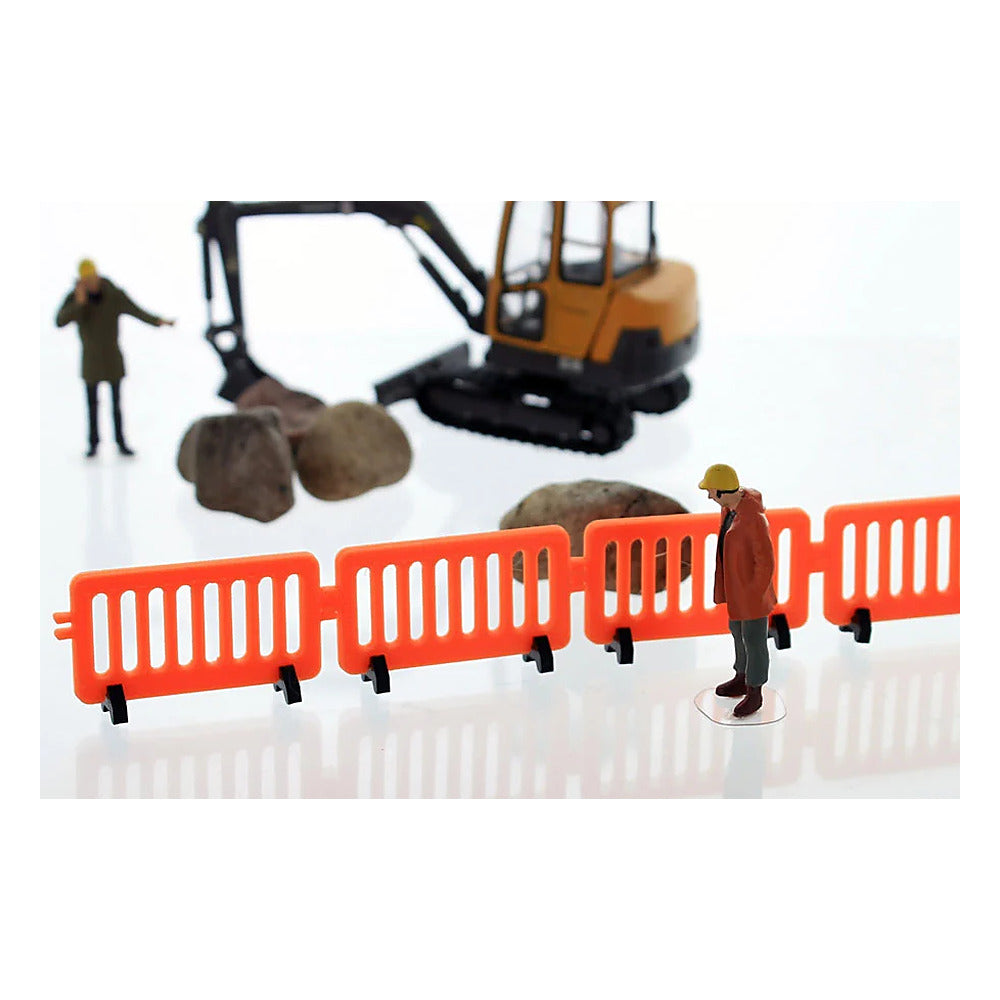 3D To Scale 50-103-OR 1/50 – Pedestrian Barricades 4pk Orange