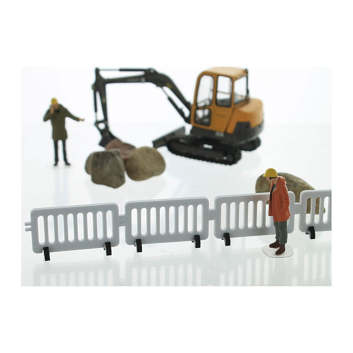 3D To Scale 50-103-WT 1/50 – Pedestrian Barricades 4pk White