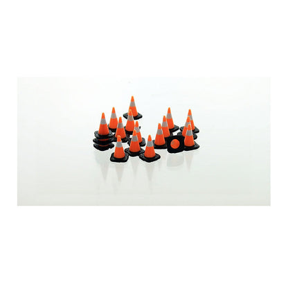 3D To Scale 50-110-3C 1/50 – Traffic Cones 18pk Black/White Detail