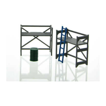 3D To Scale 50-150-GY 1/50 – Scaffolding Set Gray Construction Scene