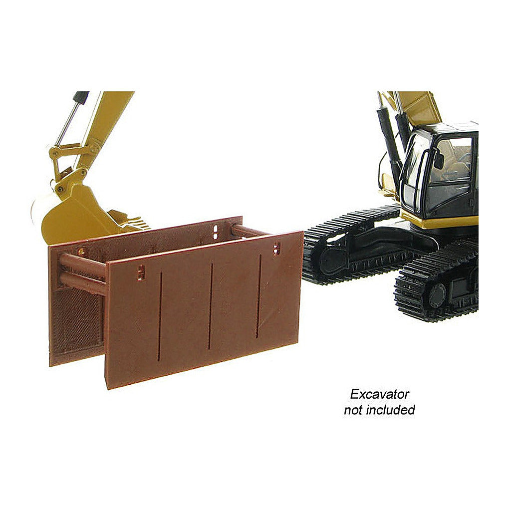 3D To Scale 50-165-BN 1/50 – Trench Box Guard Brown Utility Model