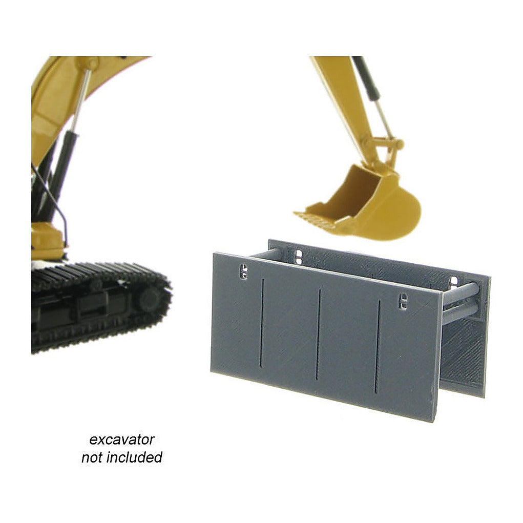 3D To Scale 50-165-GY 1/50 – Trench Box Guard Gray Safety Prop