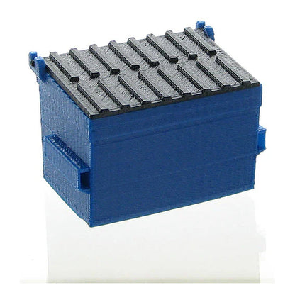 3D To Scale 50-230-BL 1/50 – Trash Dumpster Blue Miniature Scene