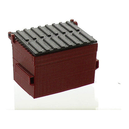 3D To Scale 50-230-R 1/50 – Trash Dumpster Dark Red Diorama Accessory