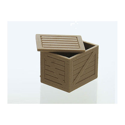 3D To Scale 50-244-WD 1/50 – Shipping Crate Wood Tone Miniature Prop