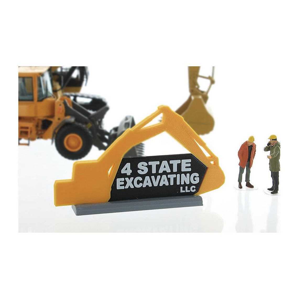 3D To Scale 50-630-Y 1/50 – 4 State Excavating Sign Diorama Detail