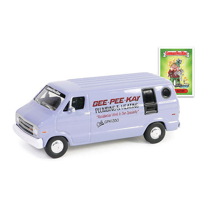Greenlight 54100-D 1/64 Scale Overkill Kevin - 1976 Dodge B-100 Van Garbage