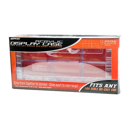 Greenlight 55012 1/64 Scale Acrylic Display Case - 6-Car Interlocking Collector Case