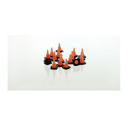 3D To Scale 64-110-3C 1/64 – Traffic Cones 18pk Black/White Detail