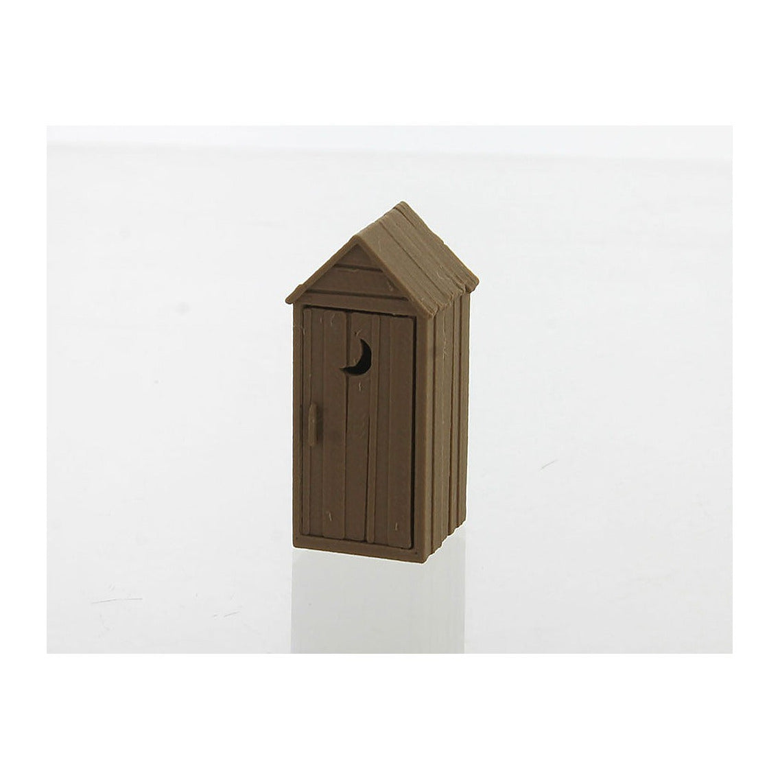 3D To Scale 64-142-WD 1/64 – Rustic Outhouse Wood Tone Diorama Prop