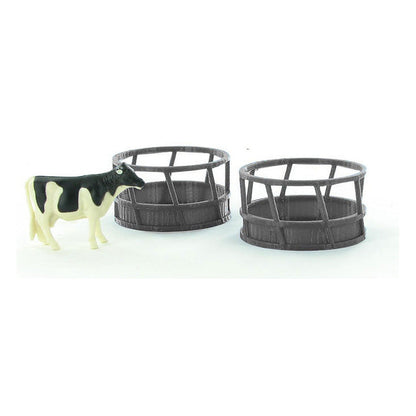 3D To Scale 64-300-GY 1/64 – Hay Feeder 2pk Gray Scene Detail