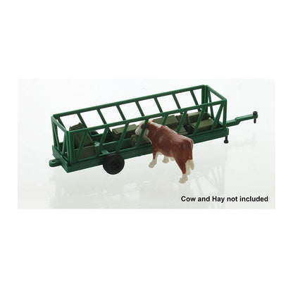 3D To Scale 64-308-GR 1/64 – Portable Cattle Feeder 20ft Green Diorama