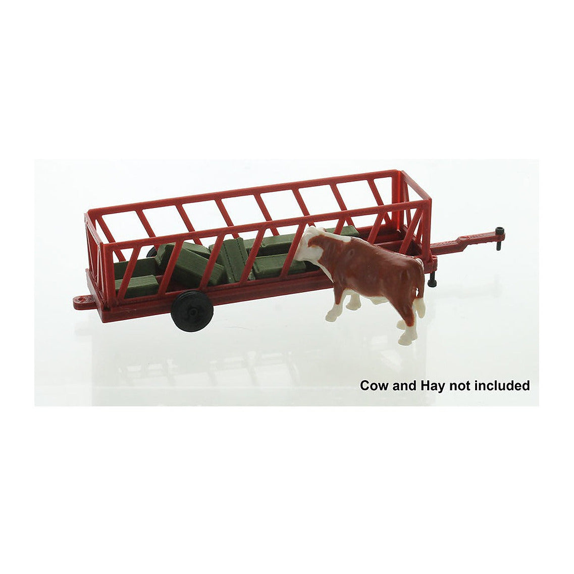 3D To Scale 64-308-R 1/64 – Portable Cattle Feeder 20ft Red Scene Prop