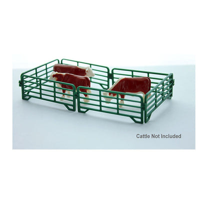 3D To Scale 64-318-GR 1/64 – Corral Panels 12ft Green Miniature Fence