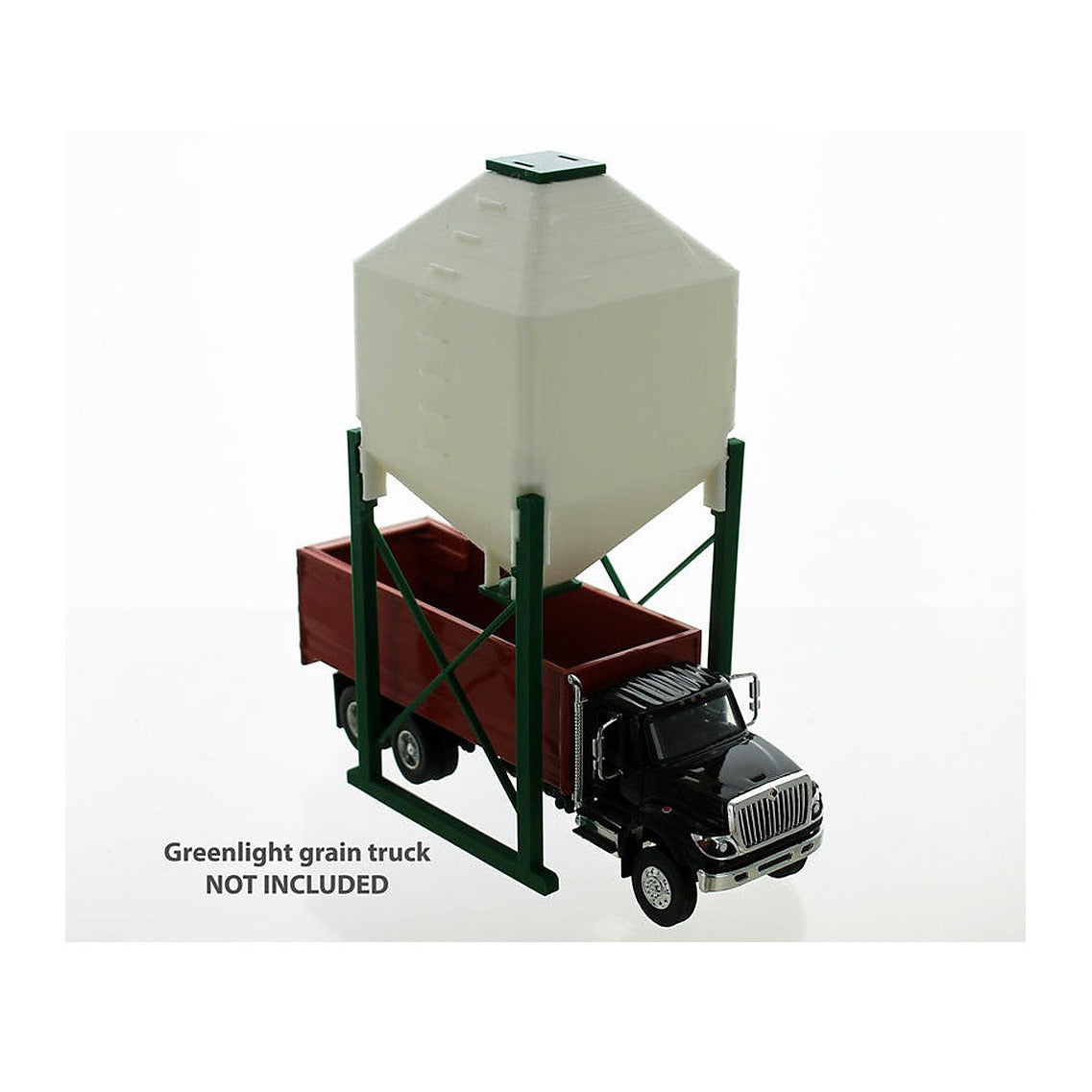 3D To Scale 64-344-GR 1/64 – Drive-Under Bulk Bin Green Scene Prop