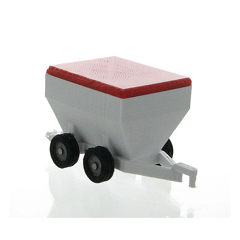 3D To Scale 64-352-WT 1/64 – Spreader Wagon White Miniature Utility