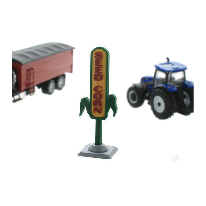 3D To Scale 64-620-GR 1/64 – Seed Corn Dealer Sign Green Scene Detail