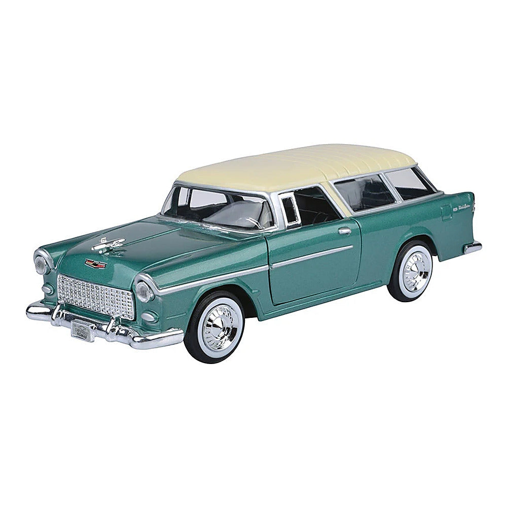 Motormax 73248AC-GR 1/24 Scale 1955 Chevrolet Bel Air Nomad