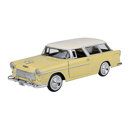 Motormax 73248AC-LY 1/24 Scale 1955 Chevrolet Bel Air Nomad
