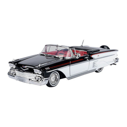 Motormax 79025BKWT 1/24 Scale 1958 Chevrolet Impala Convertible